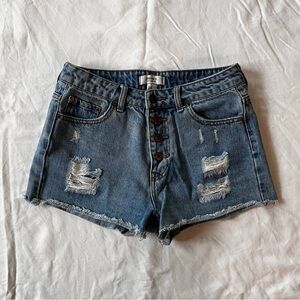 Forever 21 High-Waisted Jean Shorts